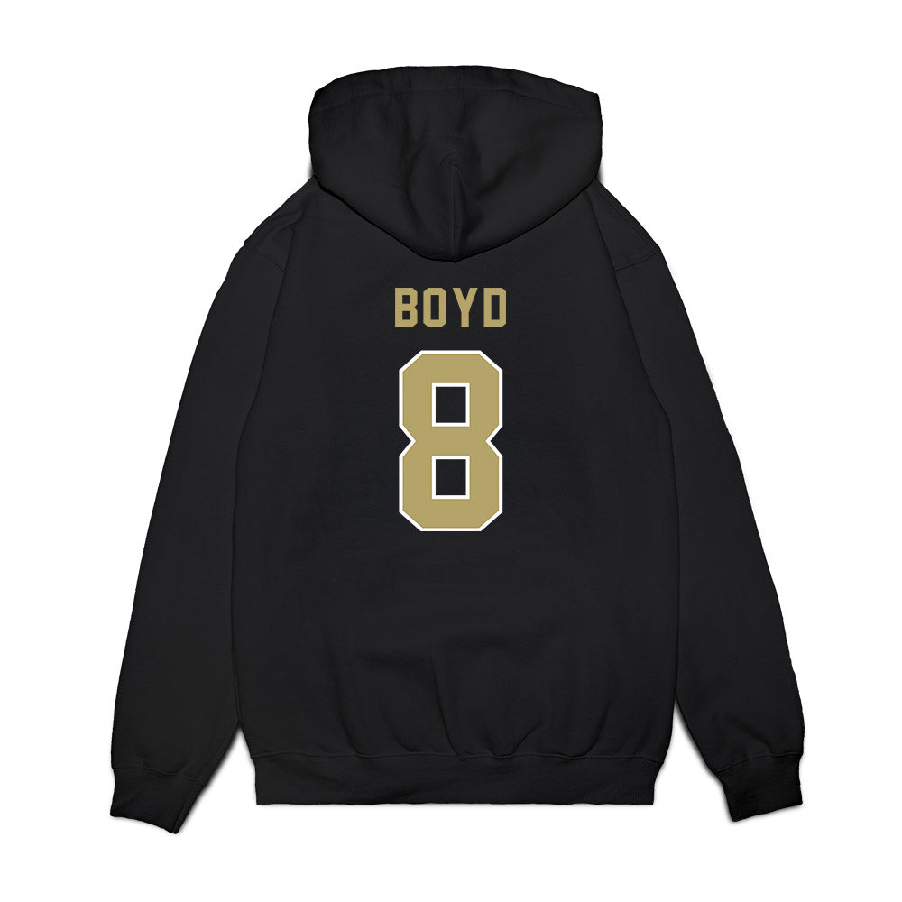 Georgia Tech - NCAA Football : Jordan Boyd - Vintage Helmet Premium Hooded Sweatshirt-1