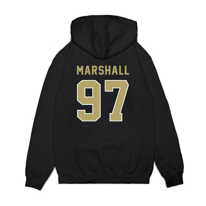 Georgia Tech - NCAA Football : Landen Marshall - Vintage Helmet Premium Hooded Sweatshirt-1