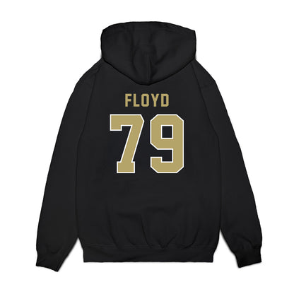 Georgia Tech - NCAA Football : Jordan Floyd - Vintage Helmet Premium Hooded Sweatshirt-1