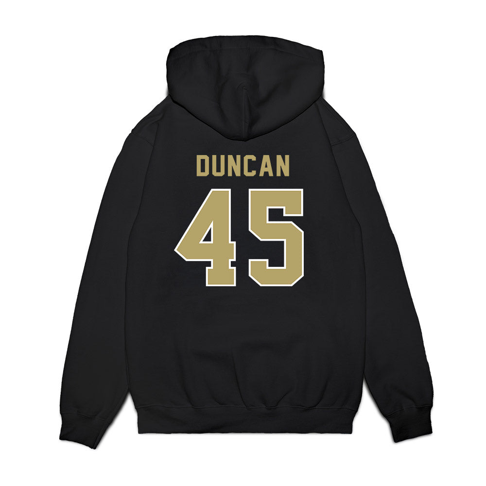 Georgia Tech - NCAA Football : Bayler Duncan - Vintage Helmet Premium Hooded Sweatshirt-1