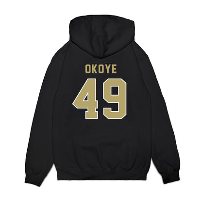 Georgia Tech - NCAA Football : Chuma Okoye - Vintage Helmet Premium Hooded Sweatshirt-1