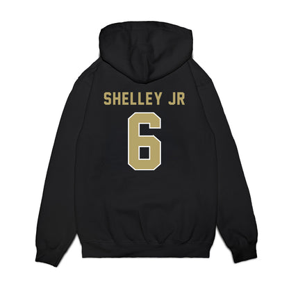 Georgia Tech - NCAA Football : Rodney Shelley Jr - Vintage Helmet Premium Hooded Sweatshirt-1