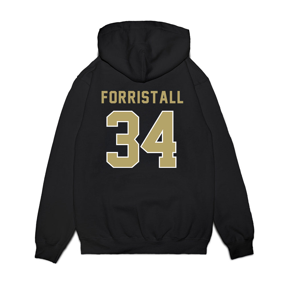 Georgia Tech - NCAA Football : Myles Forristall - Vintage Helmet Premium Hooded Sweatshirt-1