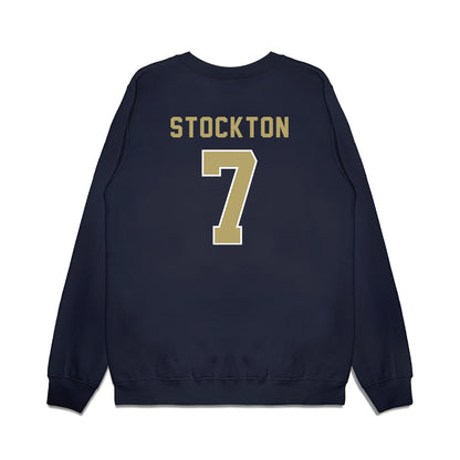 Georgia Tech - NCAA Football : Bailey Stockton - Vintage Helmet Premium Crewneck Sweatshirt-1
