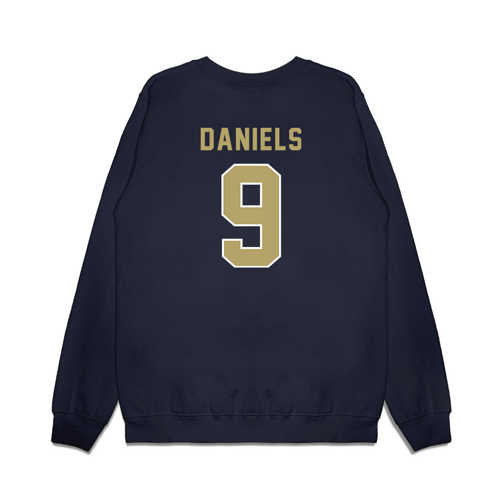 Georgia Tech - NCAA Football : Omar Daniels - Vintage Helmet Premium Crewneck Sweatshirt-1