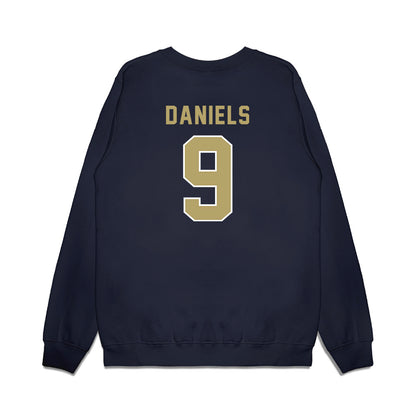 Georgia Tech - NCAA Football : Omar Daniels - Vintage Helmet Premium Crewneck Sweatshirt-1