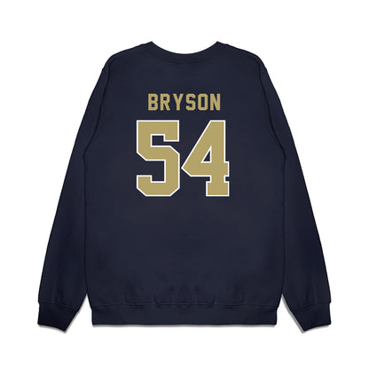 Georgia Tech - NCAA Football : Jimmy Bryson - Vintage Helmet Premium Crewneck Sweatshirt-1