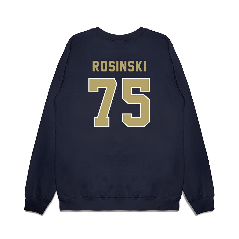 Georgia Tech - NCAA Football : Andrew Rosinski - Vintage Helmet Premium Crewneck Sweatshirt-1