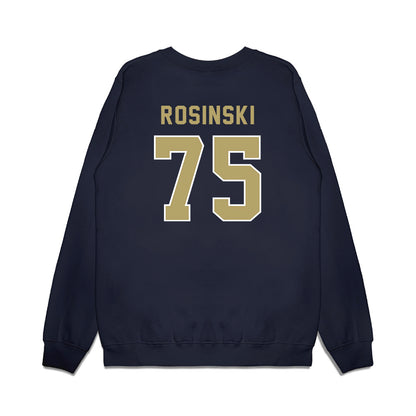 Georgia Tech - NCAA Football : Andrew Rosinski - Vintage Helmet Premium Crewneck Sweatshirt-1