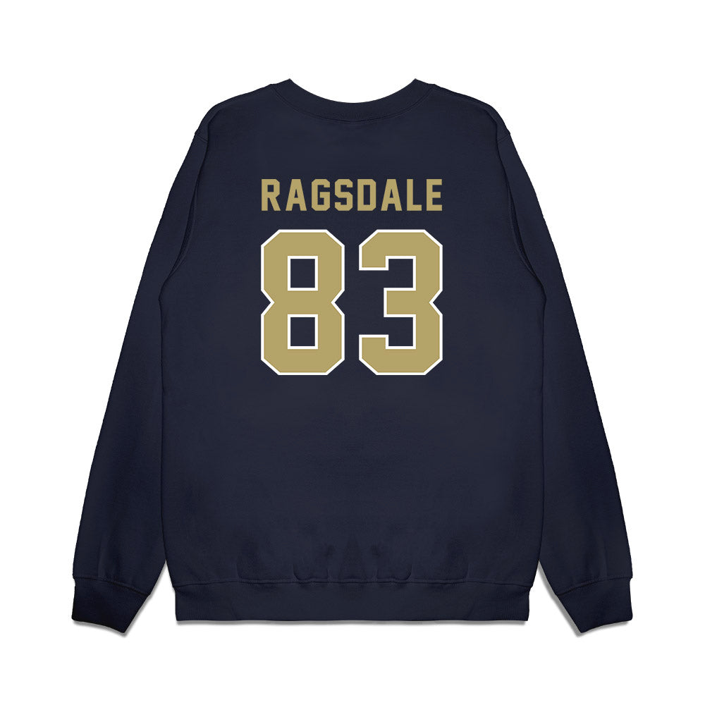 Georgia Tech - NCAA Football : Blake Ragsdale - Vintage Helmet Premium Crewneck Sweatshirt-1
