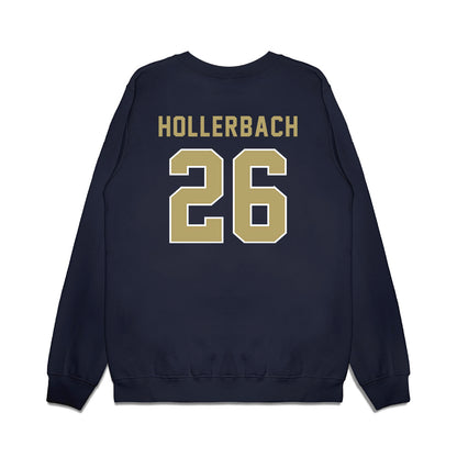 Georgia Tech - NCAA Football : Ben Hollerbach - Vintage Helmet Premium Crewneck Sweatshirt-1
