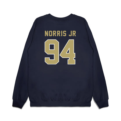 Georgia Tech - NCAA Football : Derry Norris Jr - Vintage Helmet Premium Crewneck Sweatshirt-1