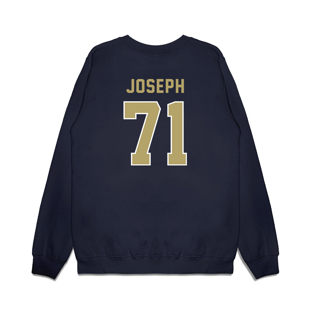 Georgia Tech - NCAA Football : Peyton Joseph - Vintage Helmet Premium Crewneck Sweatshirt-1