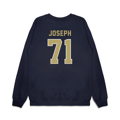 Georgia Tech - NCAA Football : Peyton Joseph - Vintage Helmet Premium Crewneck Sweatshirt-1