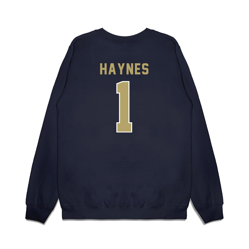 Georgia Tech - NCAA Football : Jamal Haynes - Vintage Helmet Premium Crewneck Sweatshirt-1