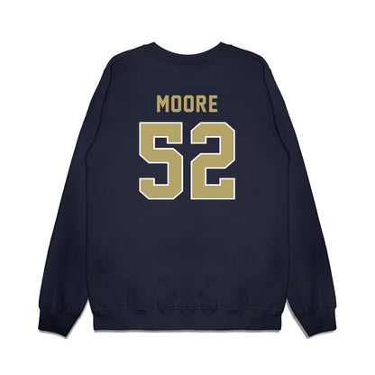 Georgia Tech - NCAA Football : Harrison Moore - Vintage Helmet Premium Crewneck Sweatshirt-1