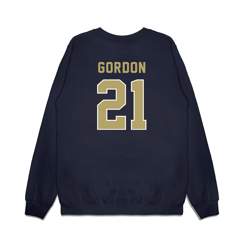 Georgia Tech - NCAA Football : Daylon Gordon - Vintage Helmet Premium Crewneck Sweatshirt-1