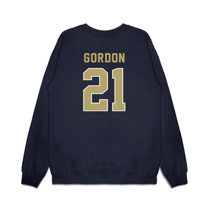 Georgia Tech - NCAA Football : Daylon Gordon - Vintage Helmet Premium Crewneck Sweatshirt-1