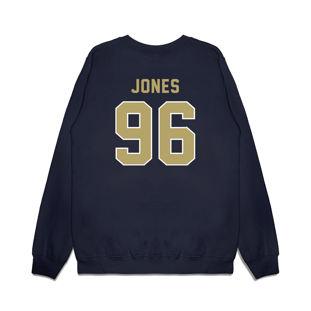 Georgia Tech - NCAA Football : Shymeik Jones - Vintage Helmet Premium Crewneck Sweatshirt-1