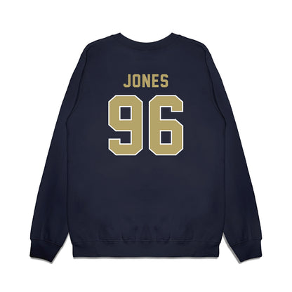 Georgia Tech - NCAA Football : Shymeik Jones - Vintage Helmet Premium Crewneck Sweatshirt-1