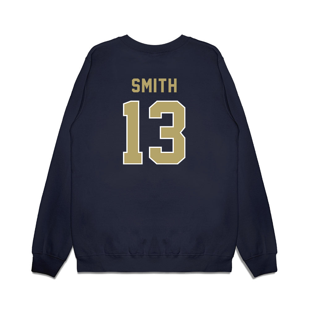 Georgia Tech - NCAA Football : Rahkeem Smith - Vintage Helmet Premium Crewneck Sweatshirt-1