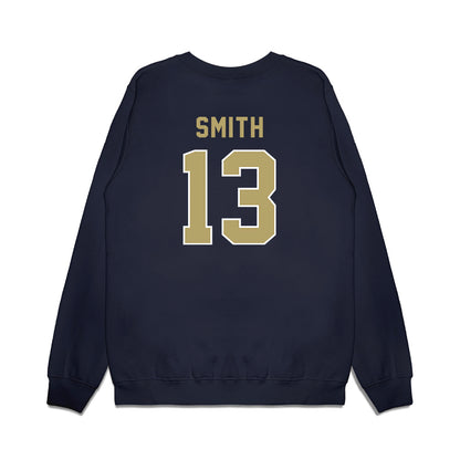 Georgia Tech - NCAA Football : Rahkeem Smith - Vintage Helmet Premium Crewneck Sweatshirt-1