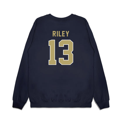 Georgia Tech - NCAA Football : Savion Riley - Vintage Helmet Premium Crewneck Sweatshirt-1
