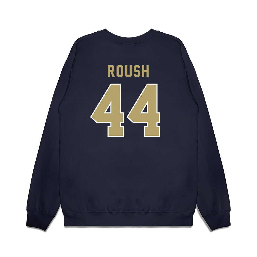 Georgia Tech - NCAA Football : Connor Roush - Vintage Helmet Premium Crewneck Sweatshirt-1