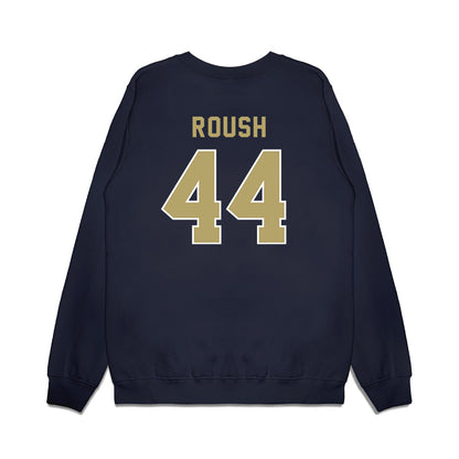 Georgia Tech - NCAA Football : Connor Roush - Vintage Helmet Premium Crewneck Sweatshirt-1