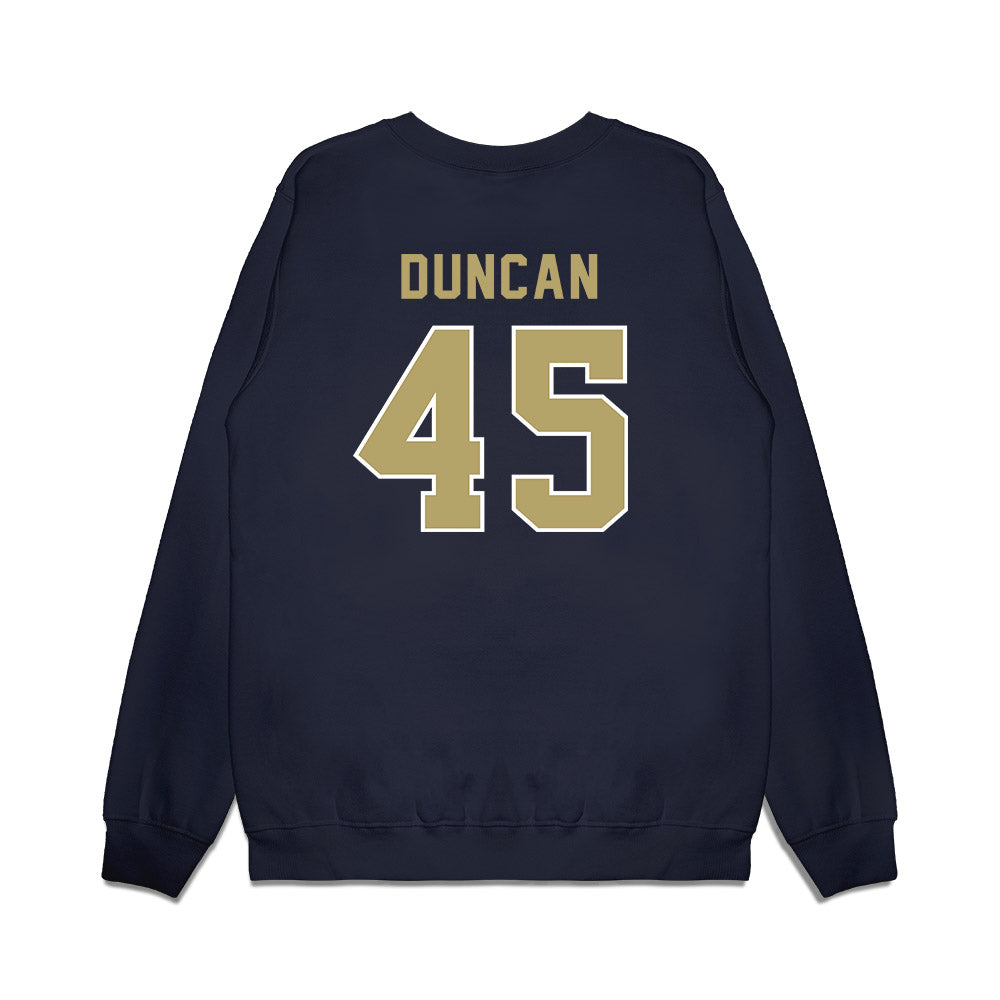 Georgia Tech - NCAA Football : Bayler Duncan - Vintage Helmet Premium Crewneck Sweatshirt-1