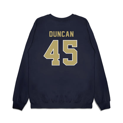 Georgia Tech - NCAA Football : Bayler Duncan - Vintage Helmet Premium Crewneck Sweatshirt-1