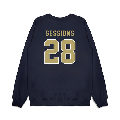 Georgia Tech - NCAA Football : Elgin Sessions - Vintage Helmet Premium Crewneck Sweatshirt-1
