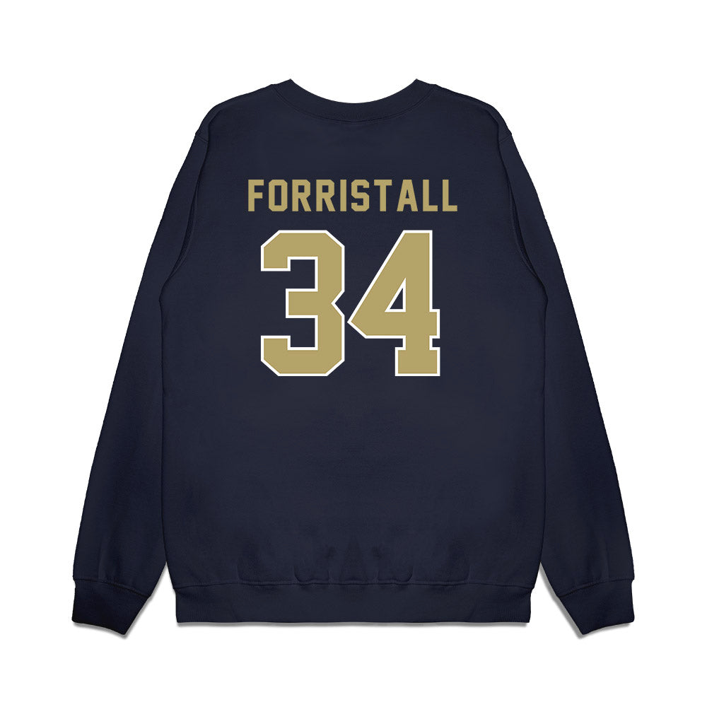 Georgia Tech - NCAA Football : Myles Forristall - Vintage Helmet Premium Crewneck Sweatshirt-1