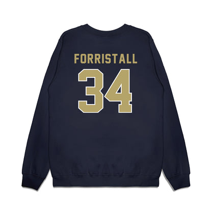 Georgia Tech - NCAA Football : Myles Forristall - Vintage Helmet Premium Crewneck Sweatshirt-1