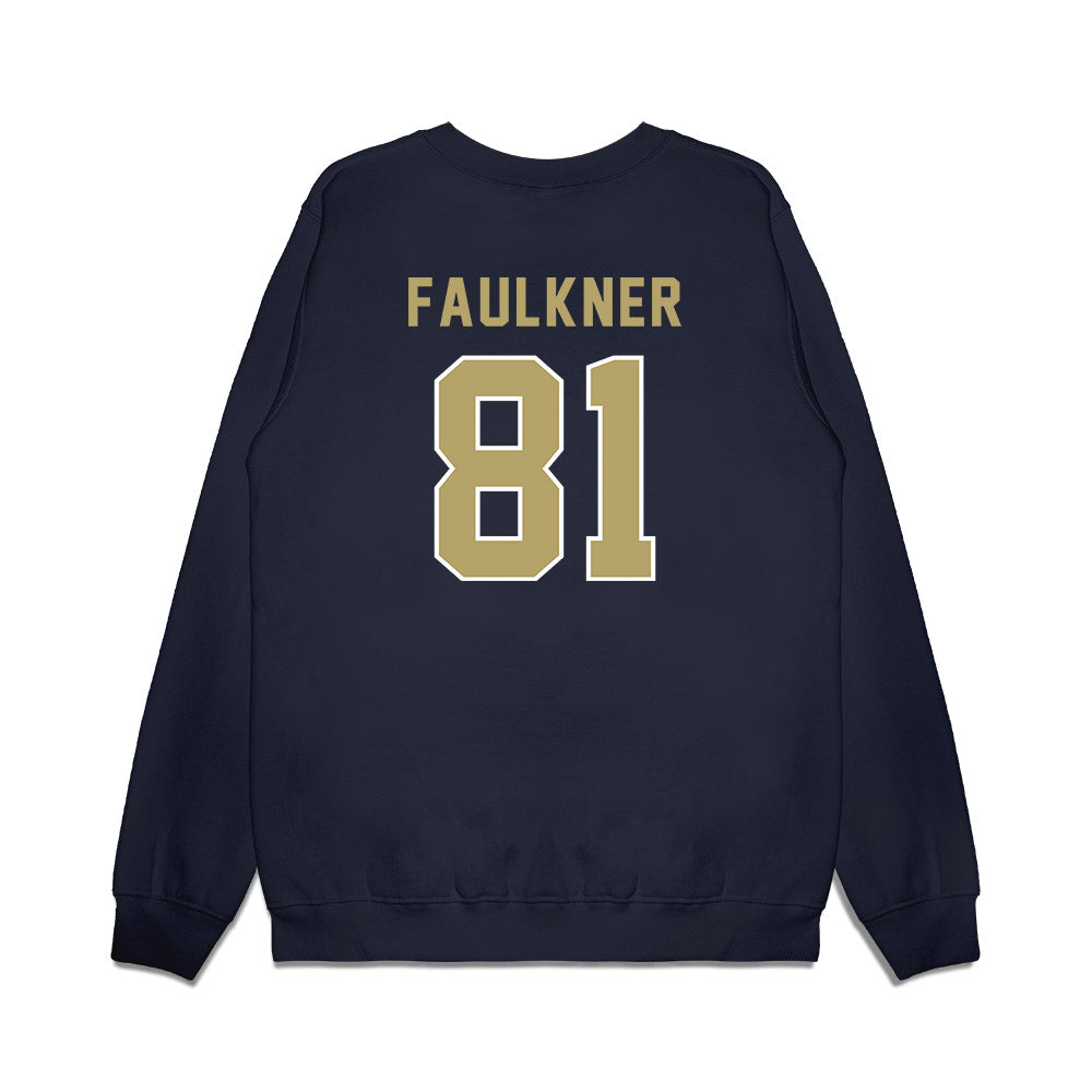 Georgia Tech - NCAA Football : Cal Faulkner - Vintage Helmet Premium Crewneck Sweatshirt-1