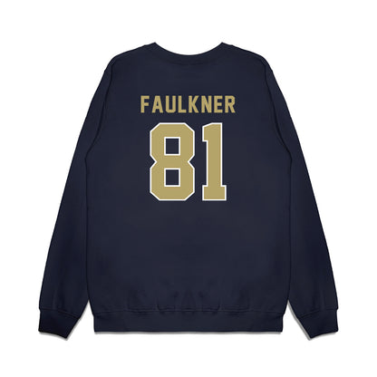 Georgia Tech - NCAA Football : Cal Faulkner - Vintage Helmet Premium Crewneck Sweatshirt-1