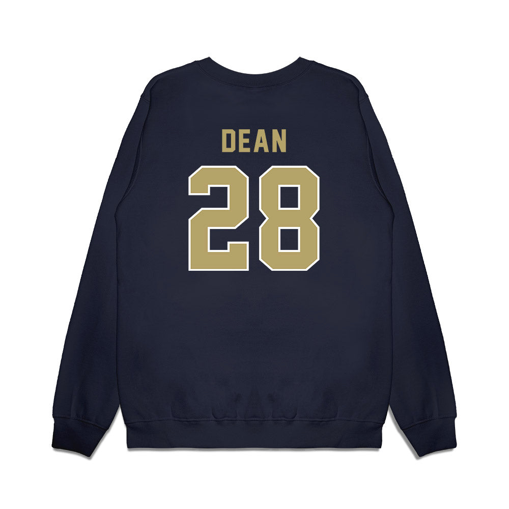 Georgia Tech - NCAA Football : Austin Dean - Vintage Helmet Premium Crewneck Sweatshirt-1