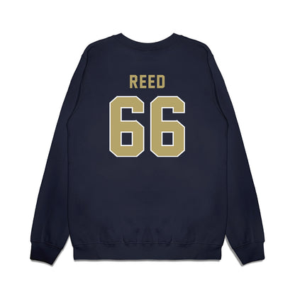 Georgia Tech - NCAA Football : William Reed - Vintage Helmet Premium Crewneck Sweatshirt-1