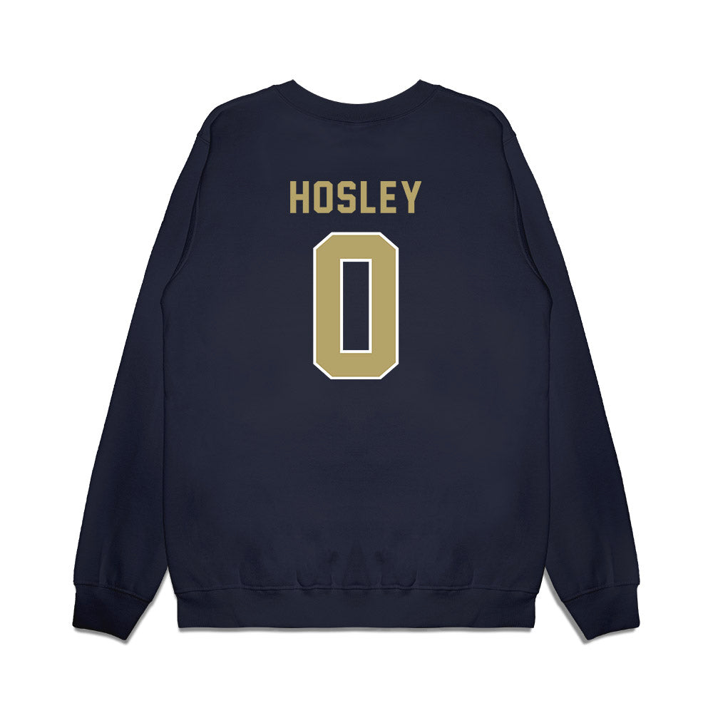 Georgia Tech - NCAA Football : Malachi hosley - Vintage Helmet Premium Crewneck Sweatshirt-1