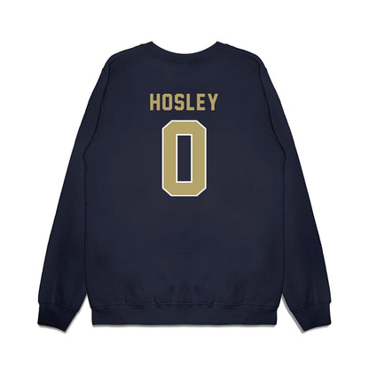 Georgia Tech - NCAA Football : Malachi hosley - Vintage Helmet Premium Crewneck Sweatshirt-1