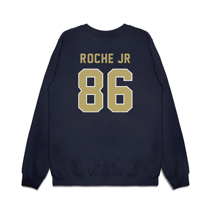 Georgia Tech - NCAA Football : Kevin Roche Jr - Vintage Helmet Premium Crewneck Sweatshirt-1