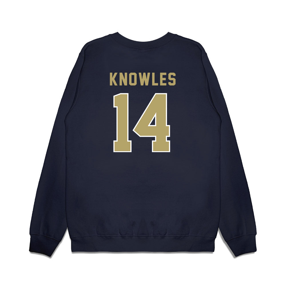 Georgia Tech - NCAA Football : Graham Knowles - Vintage Helmet Premium Crewneck Sweatshirt-1