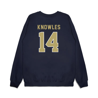 Georgia Tech - NCAA Football : Graham Knowles - Vintage Helmet Premium Crewneck Sweatshirt-1
