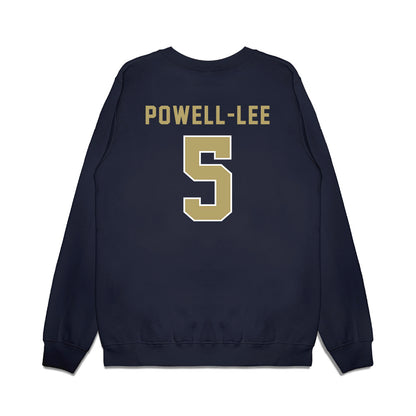 Georgia Tech - NCAA Football : Clayton Powell-Lee - Vintage Helmet Premium Crewneck Sweatshirt-1