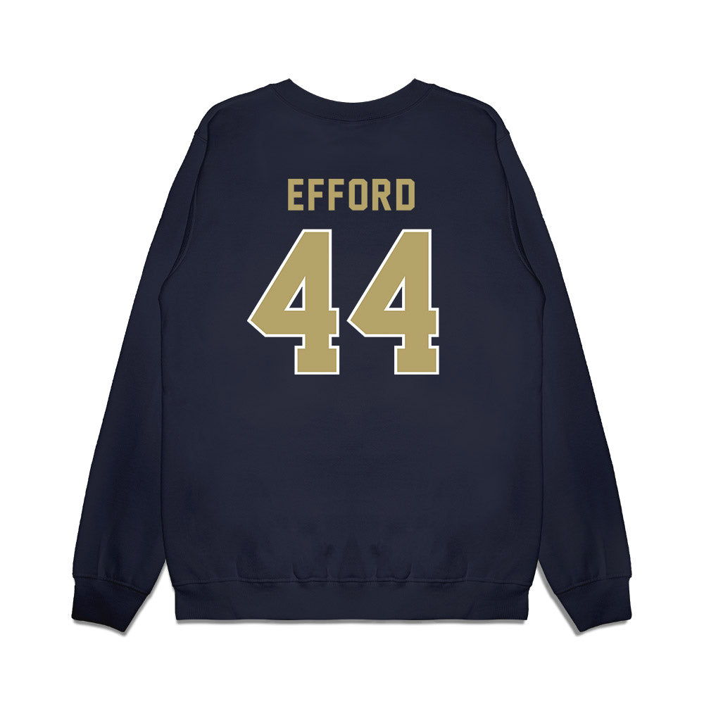 Georgia Tech - NCAA Football : Kyle Efford - Vintage Helmet Premium Crewneck Sweatshirt-1