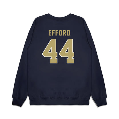 Georgia Tech - NCAA Football : Kyle Efford - Vintage Helmet Premium Crewneck Sweatshirt-1