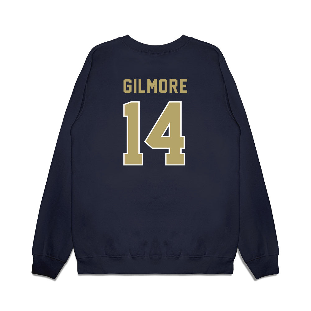 Georgia Tech - NCAA Football : Jyron Gilmore - Vintage Helmet Premium Crewneck Sweatshirt-1