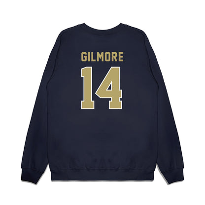 Georgia Tech - NCAA Football : Jyron Gilmore - Vintage Helmet Premium Crewneck Sweatshirt-1