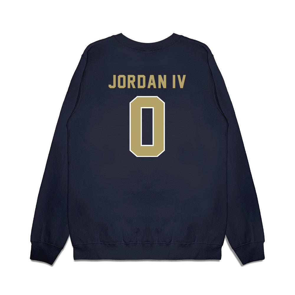Georgia Tech - NCAA Football : Melvin Jordan IV - Vintage Helmet Premium Crewneck Sweatshirt-1