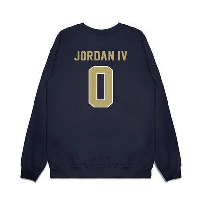 Georgia Tech - NCAA Football : Melvin Jordan IV - Vintage Helmet Premium Crewneck Sweatshirt-1